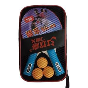 راکت پینگ پنگ DHS بسته دو عددی به همراه سه عدد توپ کاوردار کد 383