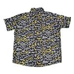پیراهن آستین کوتاه مردانه طرح هاوایی مدل حروف فارسی کد ۰۰۰۷