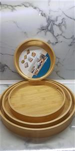 سینی بامبو 4 تیکه گرد