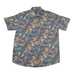 پیراهن آستین کوتاه مردانه طرح هاوایی مدل حوض فیروزه کد ۰۰۰۴