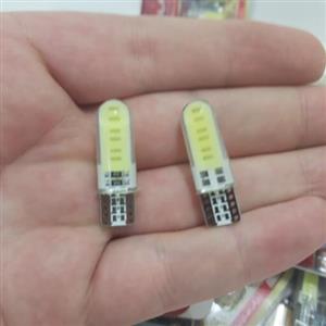 لامپ سکن smd  ژله ای (چراغ کوچک) رنگ آیس بلو یا سفید یخی  بسته دوعددی
