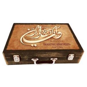 جعبه چوبی مدل چمدان بزرگ طرح وان یکاد