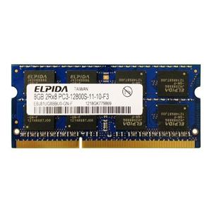 رم لپ تاپ الپیدا مدل DDR3 PC3 12800S MHz ظرفیت 8 گیگابایت ELPIDA DDR3 PC3 12800s MHz RAM 8GB