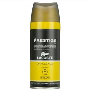 اسپری خوشبو کننده بدن مردانه پرستیژ مدل لاگوست زرد Lacoste Challengeحجم 150 میلی لیتر 