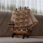 ماکت کشتی چوبی بادبانی کلکسیونی مدل ( طوفان)