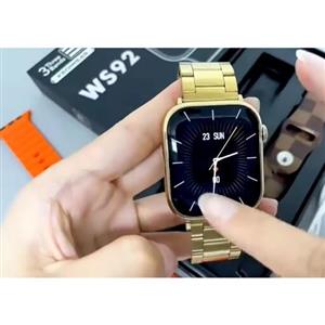 ساعت فوق هوشمند ws92 max به سه بند سیلیکونی اوشن و رولکس فلزی سایز 49 میلی متر