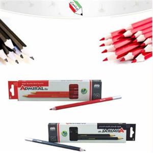 مداد 2+4 قرمز و مشکی ایرانی ادمیرال 1373 و 25006