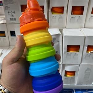 قمقمه سیلیکونی تاشو چندرنگ