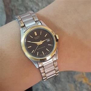 ساعت مچی کاسیو زنانه سیلور صفحه مشکی