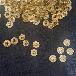 دکمه چهارپارچه الفا رنگ طلایی طرح ستاره  بسته 100 عددی