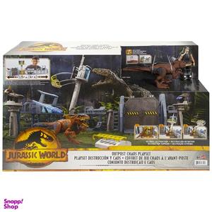 اکشن فیگور ماتیل مدل Jurassic World Outpost Chaos Playset