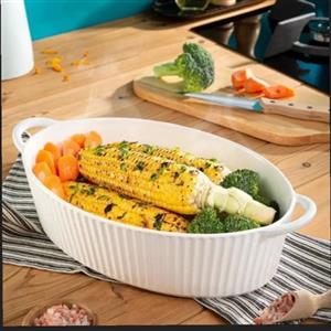 تابه بیضی دودسته مدل گستو سرامیک