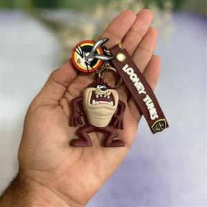 جاکلیدی سیلیکونی طرح سگ رنگ قهوه ای