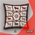 کاور کوسن مخمل ایران خاتون 40در 40طرح پر فروش و لاکچری هرمس