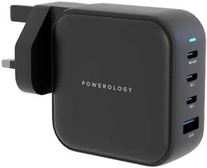 شارژر دیواری مدل Powerology Wall Charger PWCUQC006-BK- ارسال ۱۰ الی ۱۵ روز کاری