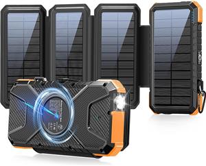 پاور بانک خورشیدی مدل LEO WAY Solar Charger with 4 Solar Panels - ارسال 10 الی 15 روز کاری 