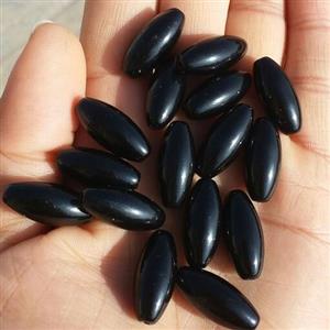 مهره سنگ انیکس (اونیکس) طبیعی تراش فانتزی سایز 23 قیمت برای یک عدد مهره درج شده