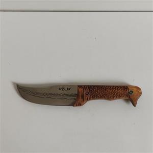 چاقو فولاد فنر محمد قمی ساخت زنجان بسیار تیز محکم