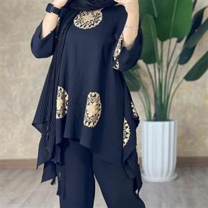 مانتو ابروبادی خامه دوزی فری تا 46