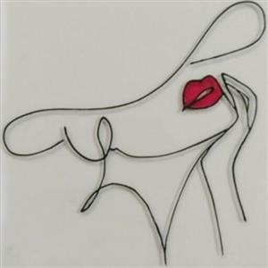 نقاشی مینیمال  روی شیشه ویترای (سایز آچار)