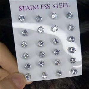 گوشواره نگین کریستال
