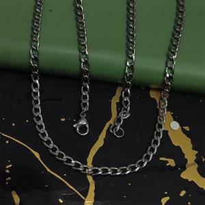 گردنبند زنجیر کارتیر استیل نقره ای