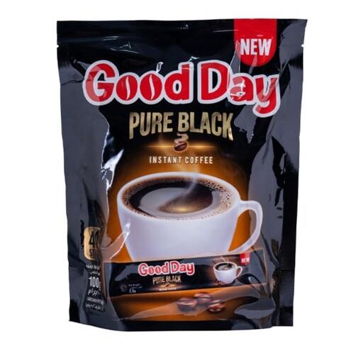 قهوه فوری گوددی بلک  Good Day pure Black  بسته 40 