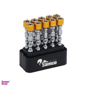 سری پیچ گوشتی دو سر چهار سو سامکو مدل مغناطیسی کد YPW-M010 مجموعه 10 عددی