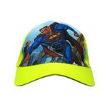 کلاه کپ پسرانه طرح سوپرمن رنگ فسفری