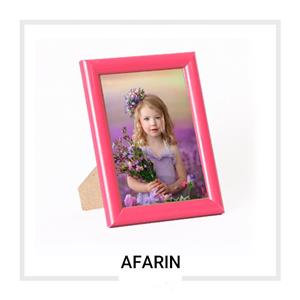 قاب عکس ساده صورتی 10 در 15 مدل آفرین