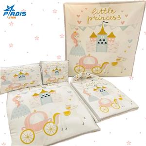 سرویس خواب 5 تکه نوزاد طرح پرنسس کد 985