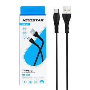 کابل تبدیل USB به C کینگ استار مدل K101C طول 110 سانتی متر Kingstar Cable 