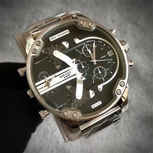 ساعت مردانه دیزل7موتوره نقره ای