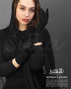 دستکش زنانه نخ استریچ