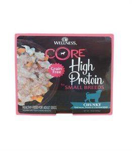 غذای تر سگ  تیکه ای گوشت قرمز سیب زمینی جیکر مرغ – wellness core chunky