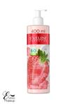 ماست بدن آبرسان توت فرنگی اولاین Eveline Natural Strawberry حجم 400 میل