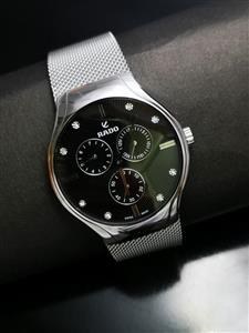 ساعت رادو مردانه موتور سه حالته فول تایم نقره ای