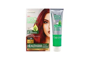 کیت رنگ مو سری قرمز پرو گرین کلینیک 7.66 Cleanic Pro Green Hair Color Kit Red Intense Blonde 7.66 100 ML