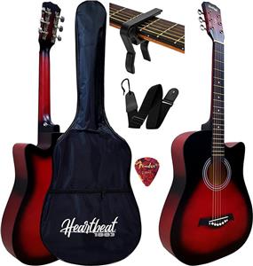 گیتار آکوستیک 38 Heartbeat Acoustic Guitar Solid Wood - ارسال ۱۰ الی ۱۵ روز کاری