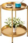 میز کنار مبلی گرد مدل Round End Table: 2 Tier Metal Sofa ارسال 10 الی 15 روز کاری 