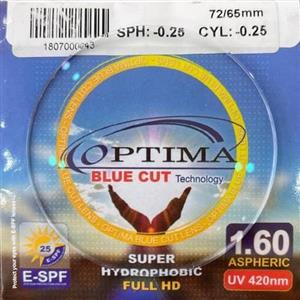 عدسی عینک بلوکات اپتیما ۱.۶ Blue-cut Optima 