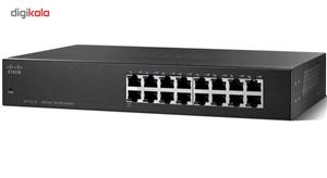 سوئیچ 16 پورت سیسکو مدلSF110-16 Cisco SF110-16 16 Port Switch