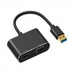 تبدیل  USB3.0 به HDMI/VGA کی نت K-COUA30HV