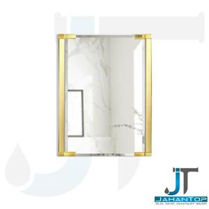 آینه تمام دور تراش طلایی 38*50 سانت اطلس مدل الوند