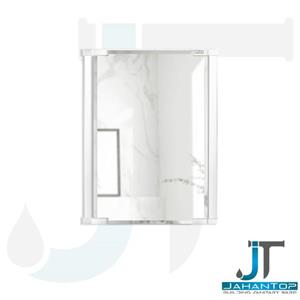 آینه تمام دور تراش سفید 38*50 سانت اطلس مدل الوند