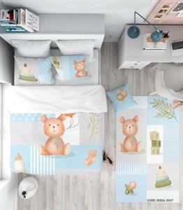 روتختی کودک پسرانه 4 تکه طرح عروسک خرس مدل Toys