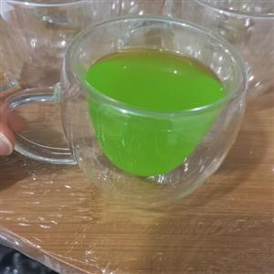 قهوه خوری پیرکس دوجداره دسته دار