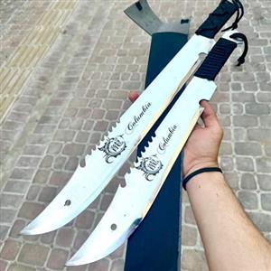 چاقو بامبو زن 60سانتی سازنده کشور کلمبیا تیغه استاتیک ضد زنگ 