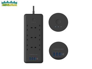 چند راهی برق و شارژر هوشمند پاورولوژی Powerology Smart Multiport Socket PSMSUPD دارای 4 پورت