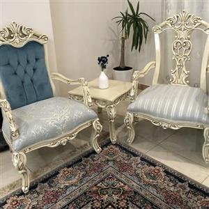 مبل کلاسیک مدل چپندر  ست 7 نفره ،چوب توسکا با بهترین کیفیت فوم سرد و اسفنج 30 کیلویی تنوع در رنگبندی چوب و پارچه